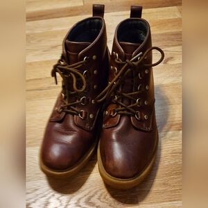 Cole Haan Briana Grand Lace Up Hiker Boot Women Woodbury Brown Size 8.5